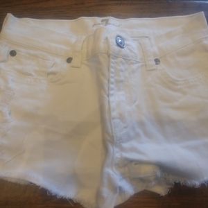 Seven for all Mankind white Jean shorts